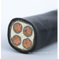 Cable de alimentación de cobre blindado eléctrico de tres núcleos